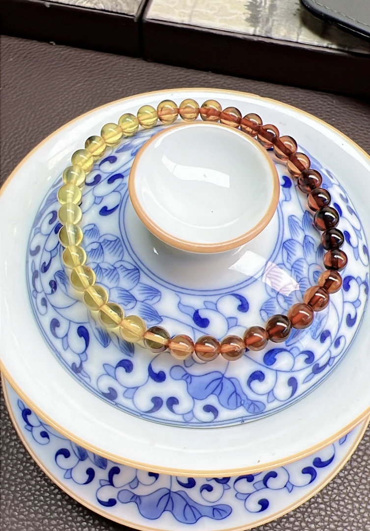 琥珀渐变手串S0139