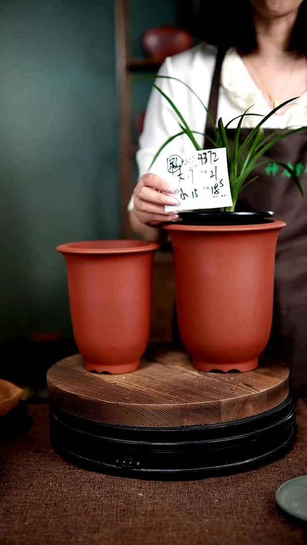 【闪购商品】紫砂花盆4372瑕疵