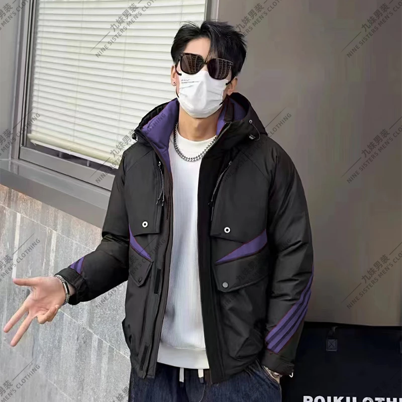 171-23931冬季羽绒服男士百搭时尚休闲保暖潮流帅气修身外套