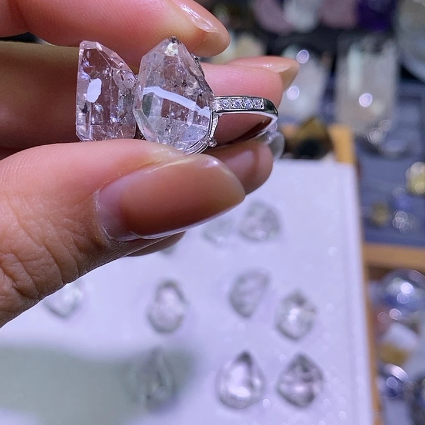 【闪购商品】烟晶戒指银S925镶嵌?****?