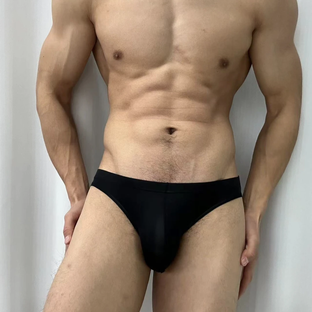 男士高品质无痕冰丝内裤运动低腰版型三角裤丝滑柔顺性感透气底裤