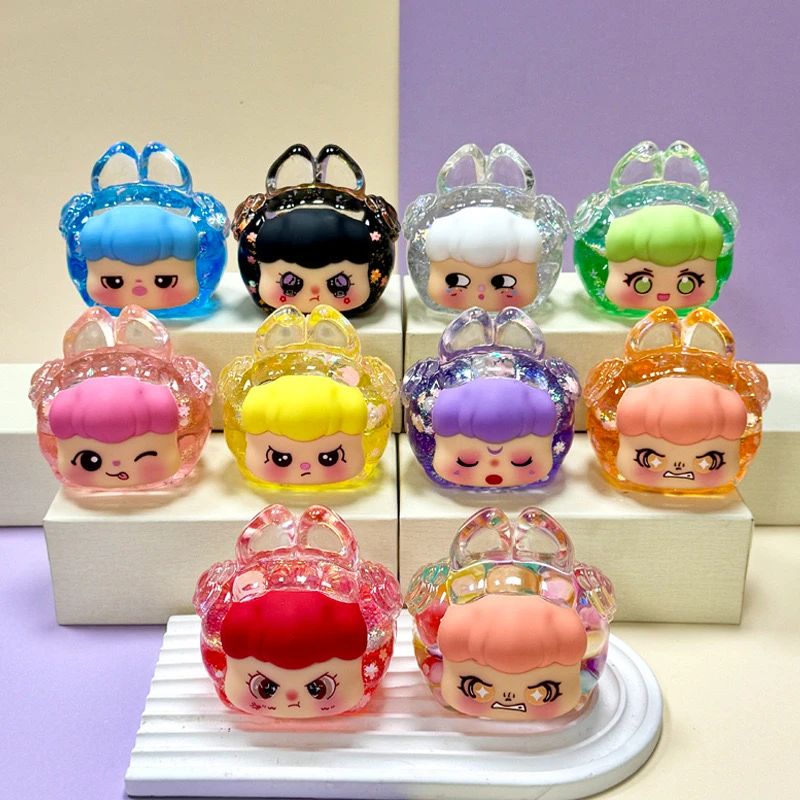 爆款【直播拆】【双色许愿】干花巨无霸梦梦兔流沙DIY摆件装饰