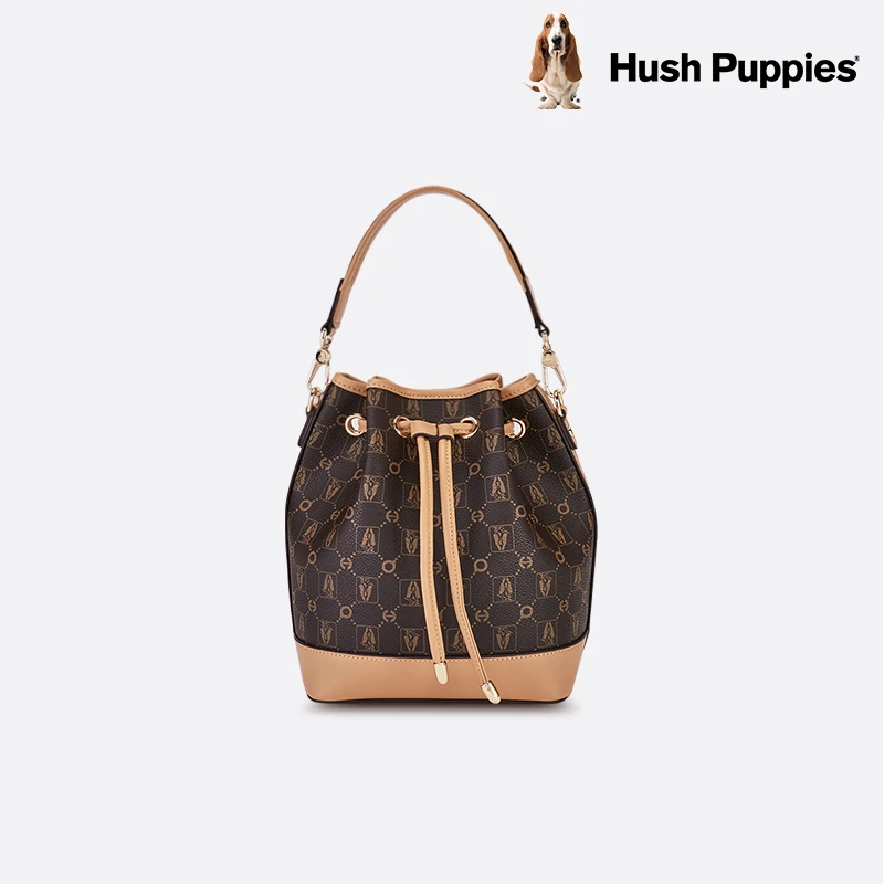 暇步士女士经典复古水桶包时尚肩包高级感百搭手提包HA-1312007