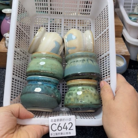 紫砂花盆微瑕642口径4,5左右