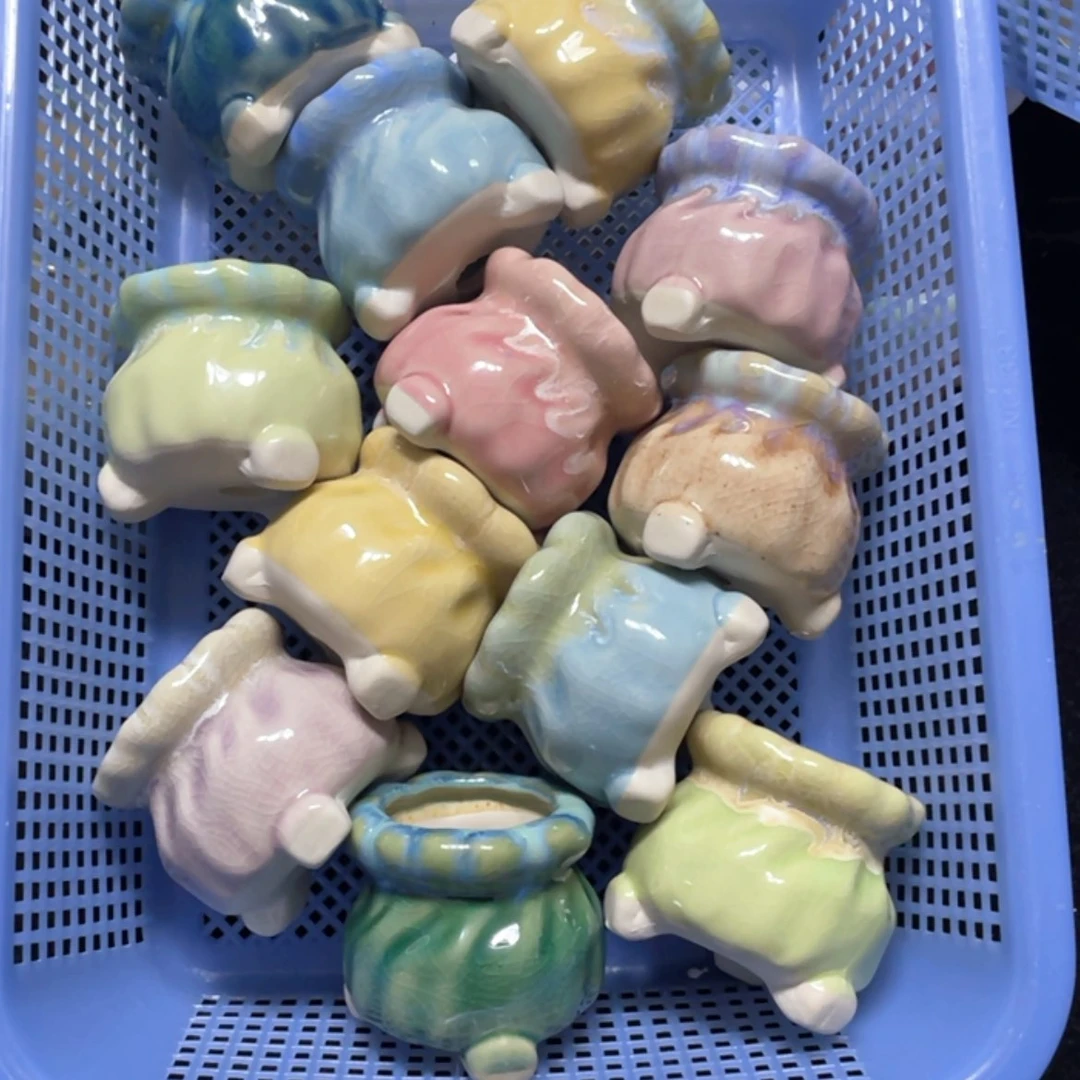 【闪购商品】陶瓷盘12个颜色随机