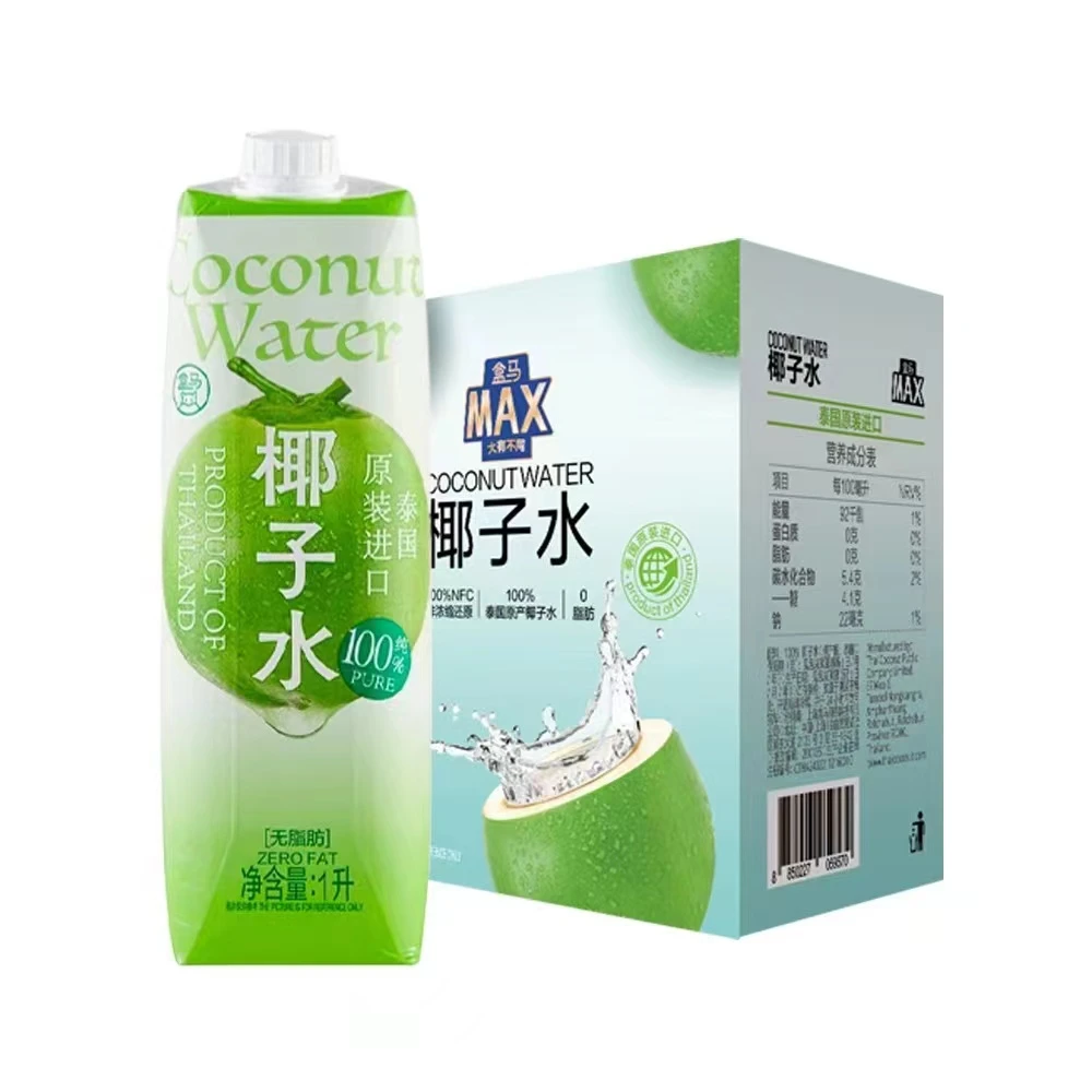 【盒马甄选】饮料椰子水1L*6泰国进口0脂自然能量大馈赠新鲜