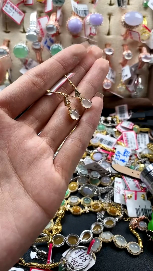 【闪购商品】翡翠戒指银S925镶嵌11111-1