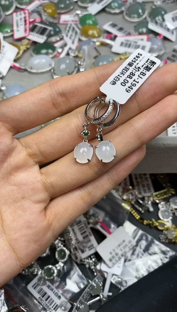 【闪购商品】翡翠戒指银S925镶嵌222222-4