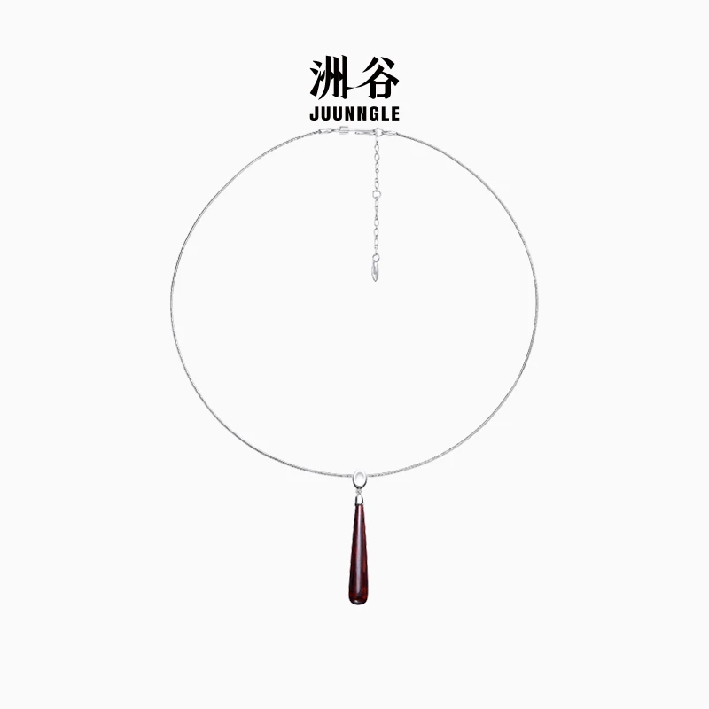 juunngle lab 坠链均925银 沧海项链女士轻奢时尚首饰品小众礼物
