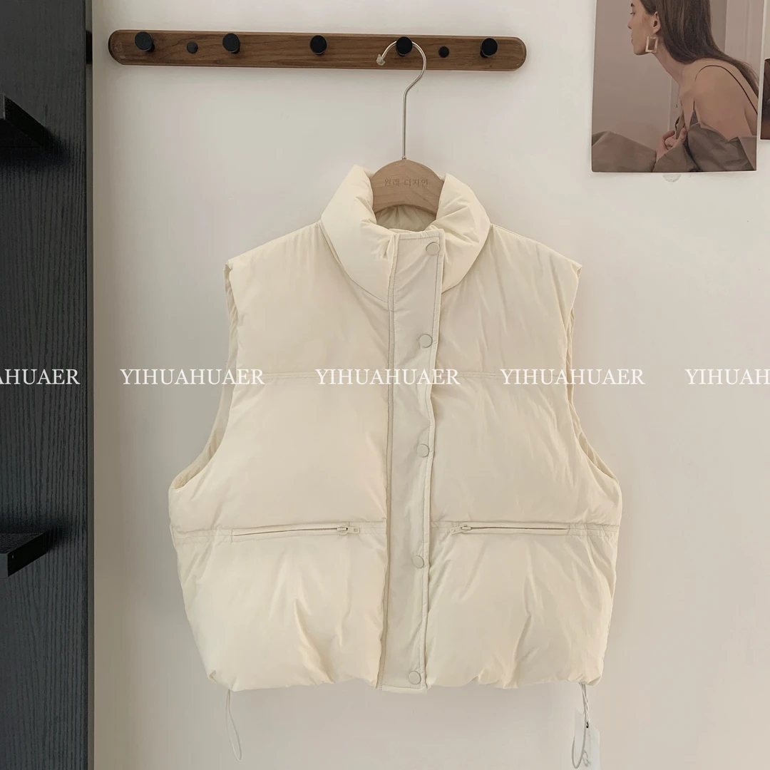 BHH-9673【面包片】韩国原单东大门韩系简约立领百搭气质棉服外套