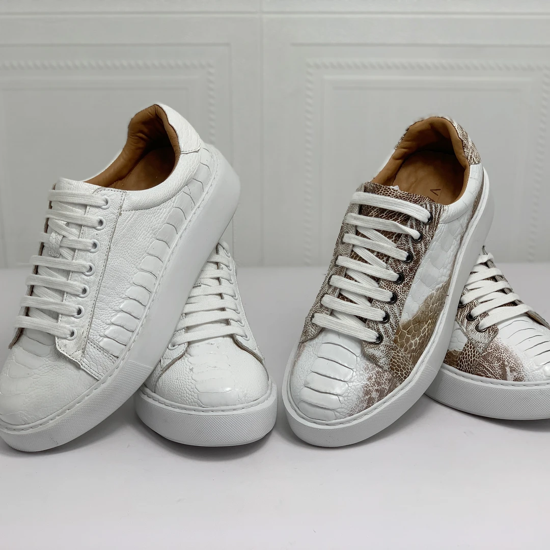 潮流鸵鸟爪耐磨休闲板鞋户外男休闲板鞋男鞋白色时尚百搭低帮