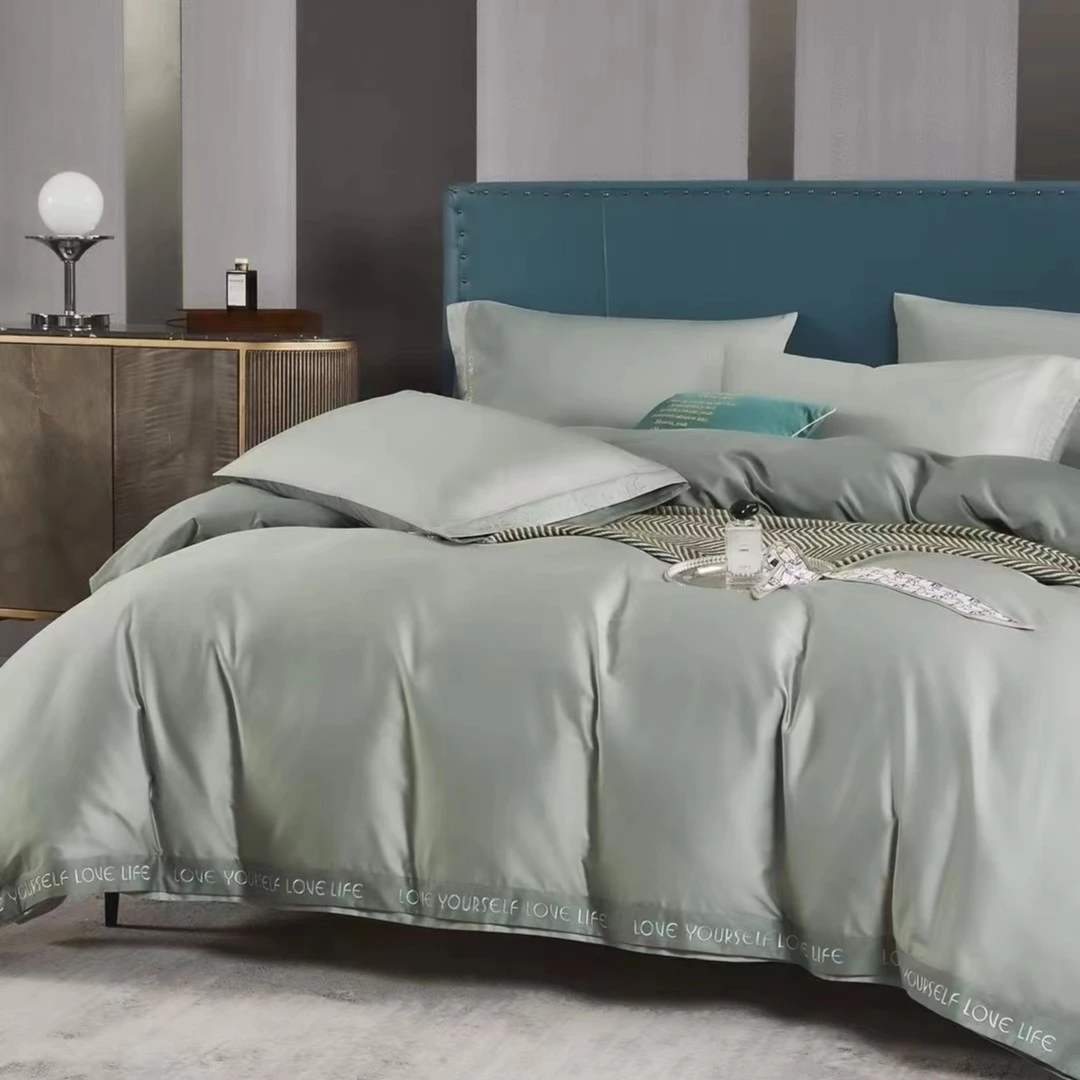 枫桥家纺-轻奢简约风100支长绒棉高端床单四件套标准款