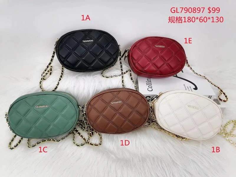 可爱风菱格时尚韩版斜挎包百搭纯色迷你式肩包拉链暗袋单肩小包包