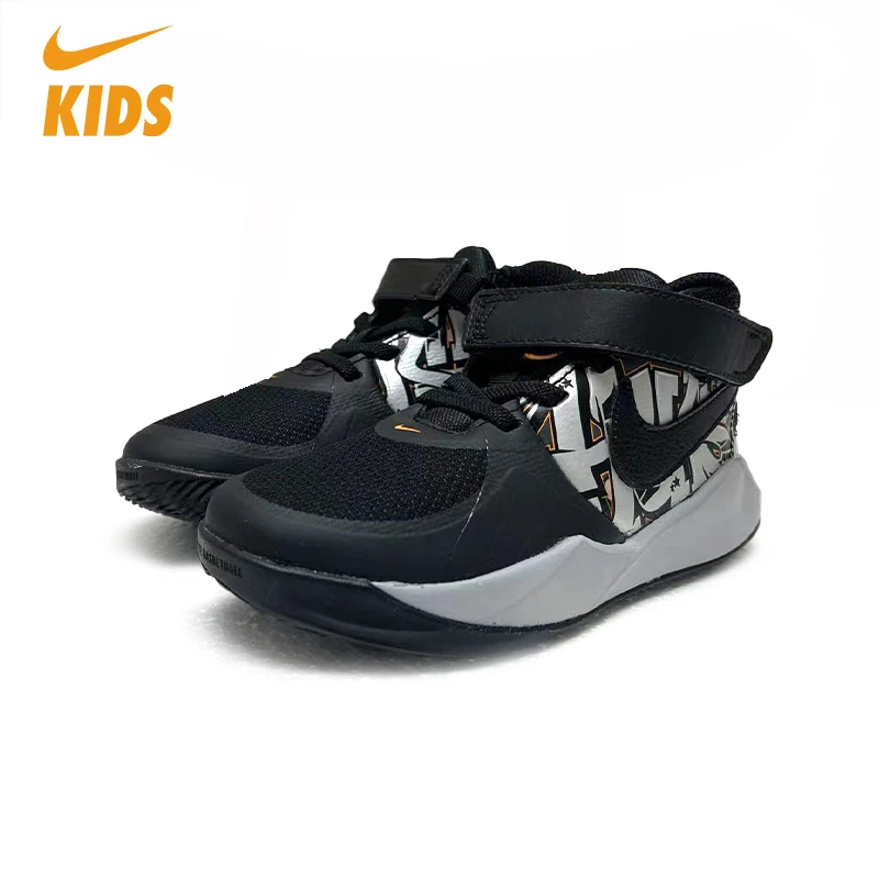Nike/耐克[中小童]TEAM HUSTLE D9 FLYEASE GRFT运动鞋CQ4868-001