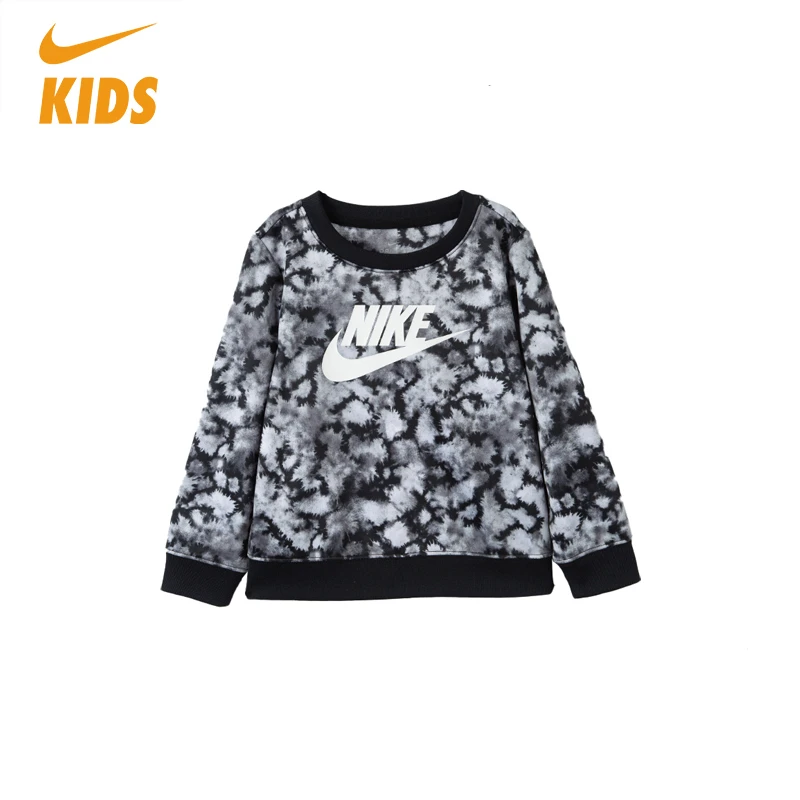Nike/耐克[中小童]长袖休闲圆领卫衣印花时尚HD36E484-023