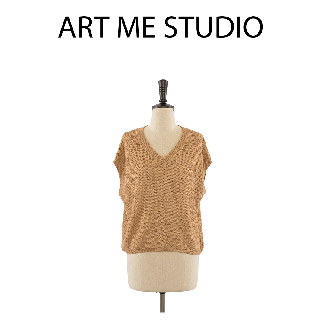 Artme瓜瓜呀【镂空针织马甲】气质轻奢时尚休闲百搭女士w24028