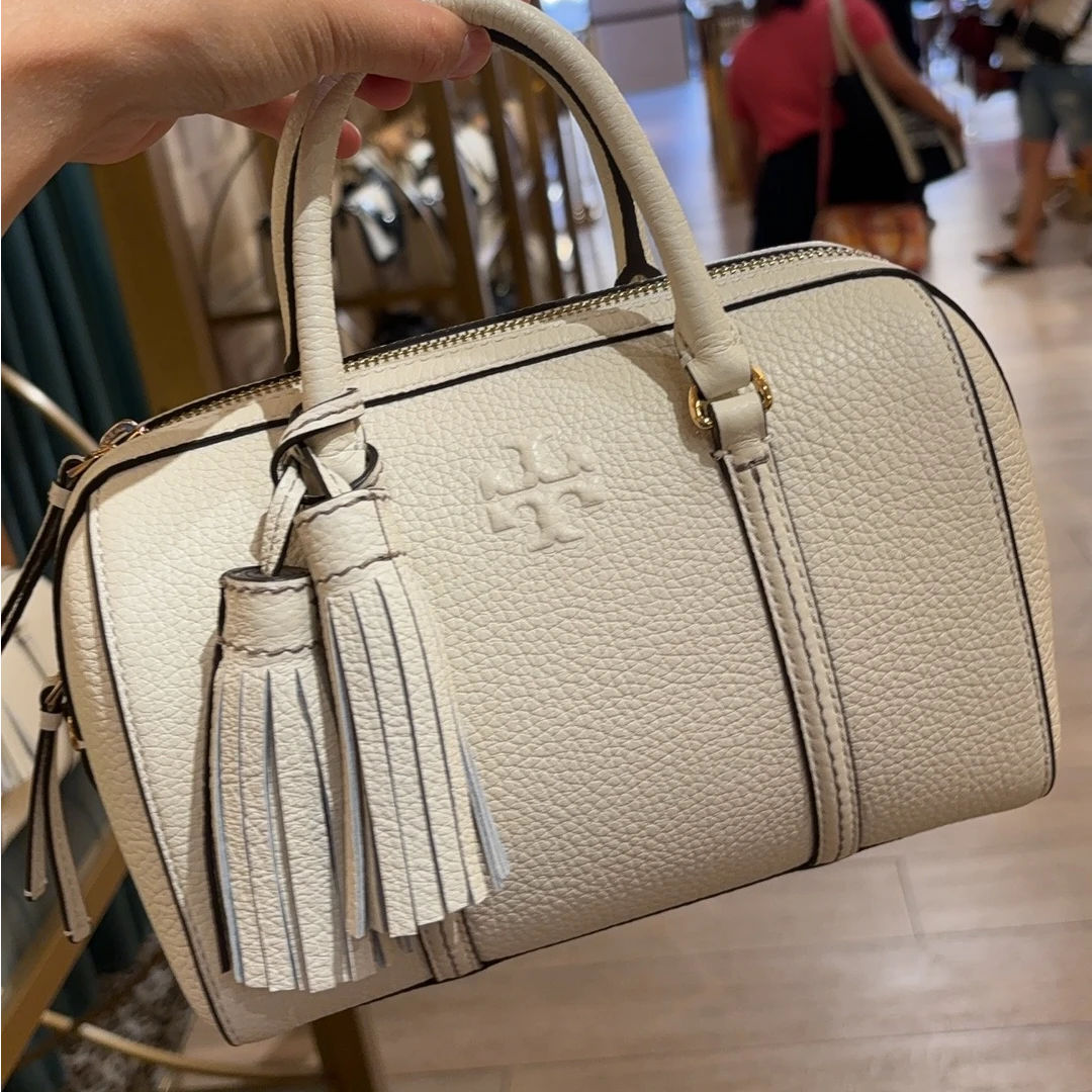 【预售】ToryBurch/汤丽柏琦店内现采THEA迷你奶白波士顿包146449