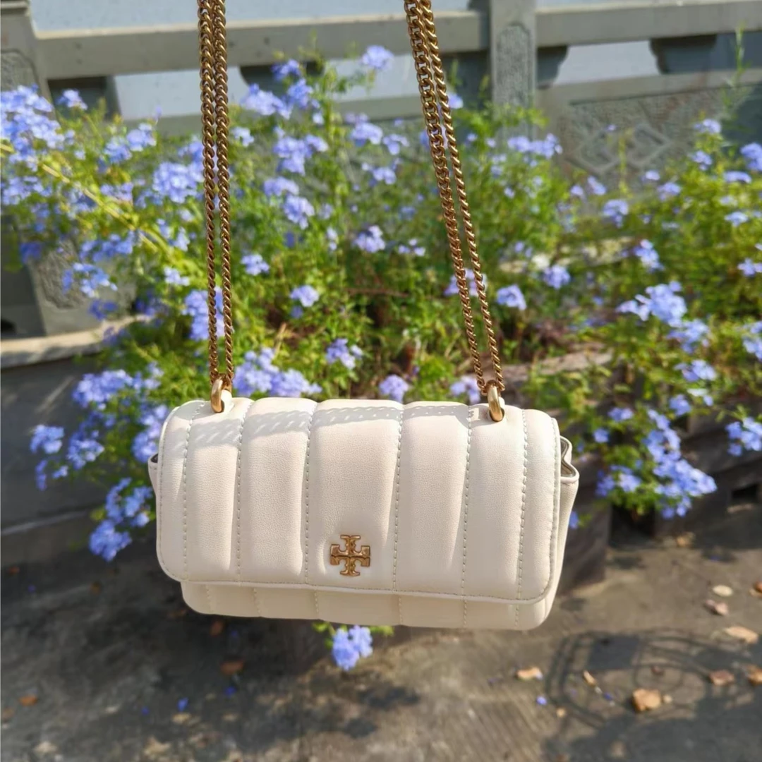 【默认微瑕】ToryBurch/汤丽柏琦专柜迷你Kira白单肩斜跨包142567