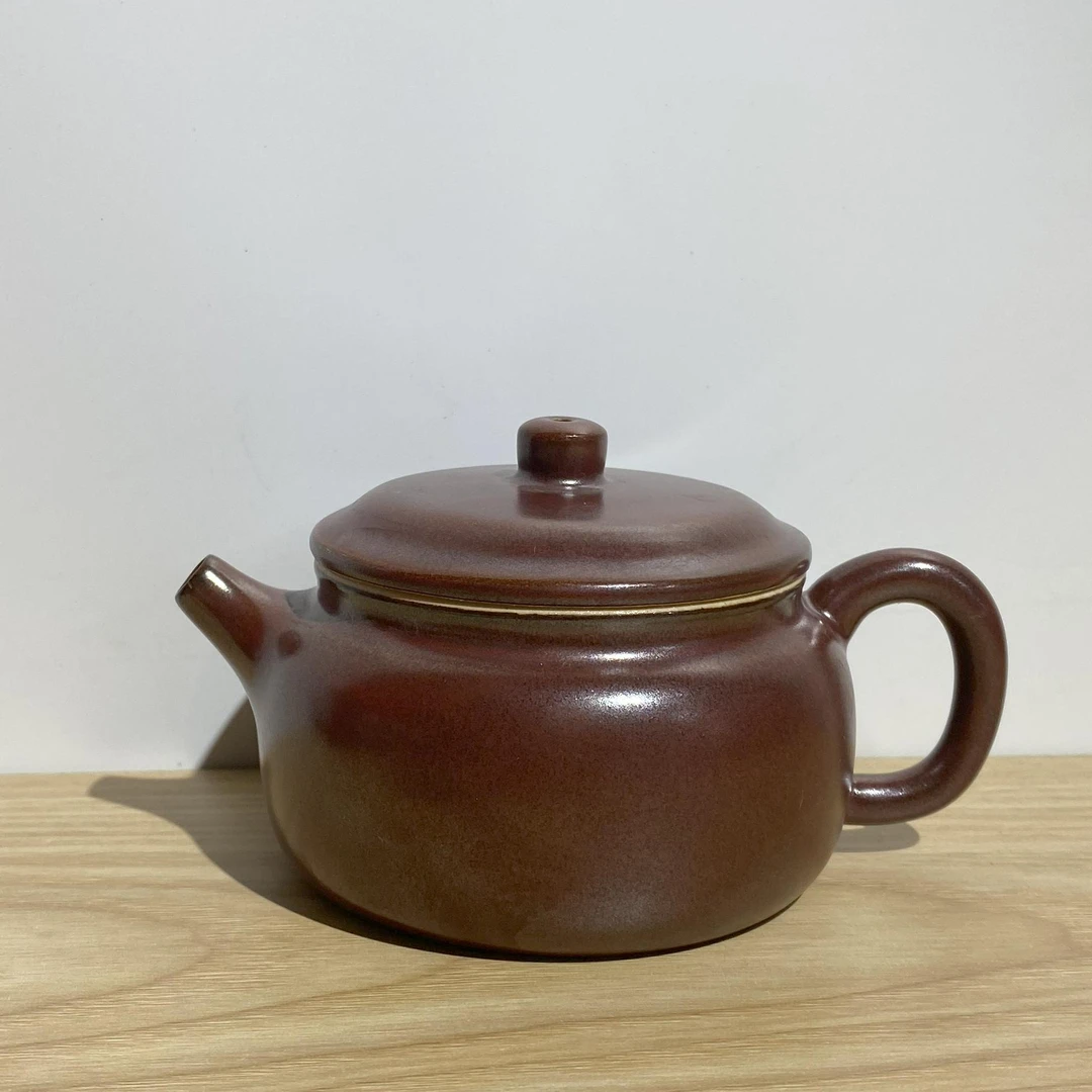 闻兮茶器活力复古柴烧德钟壶陶瓷茶具宫灯泡茶壶泡茶壶大容量茶壶