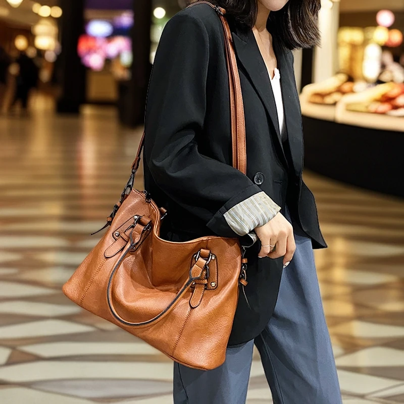 【每人限1单】新款时尚百搭欧美简约单肩女包气质感女包