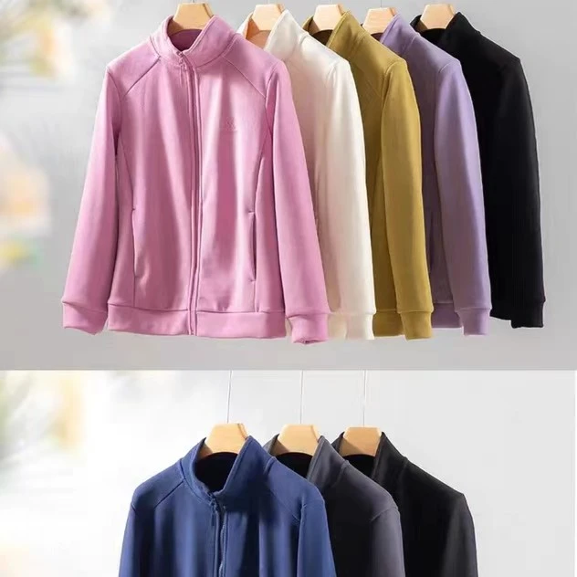 【启点甄选】商场同款暖绒绒加厚细腻绒嬷嬷秋冬卫男女立领拉链加绒