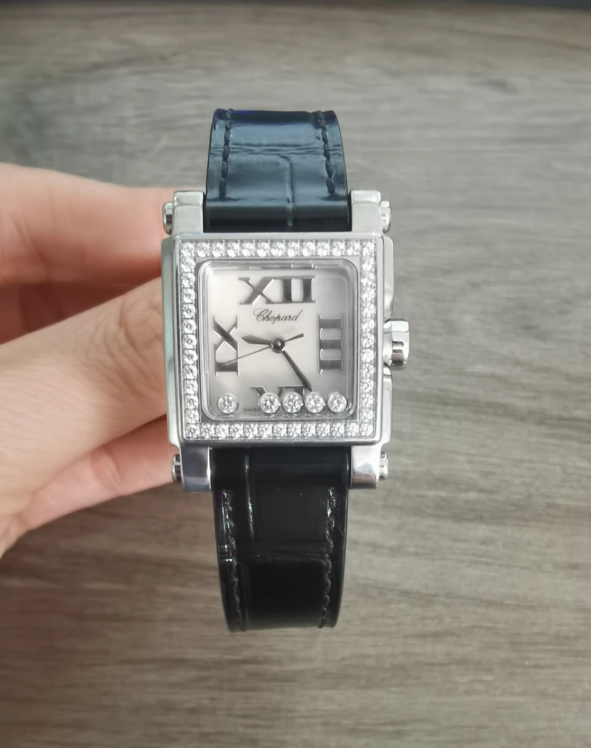 95新 Chopard/萧邦 24盘 萧邦 时尚优雅 原钻 石英名表 女士腕表