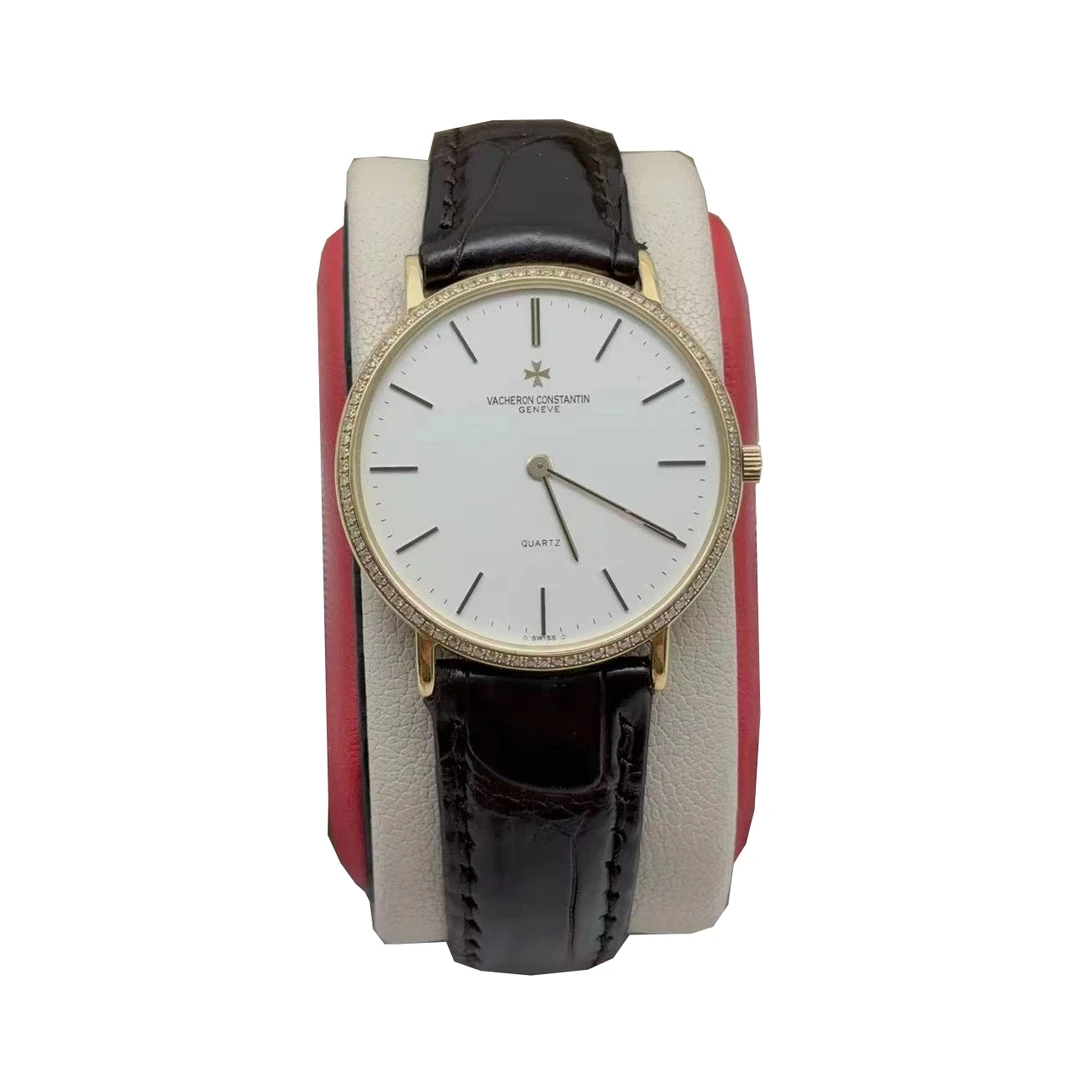 95新 Vacheron Constantin/江诗丹顿 32mm 优雅后钻石英女士腕表