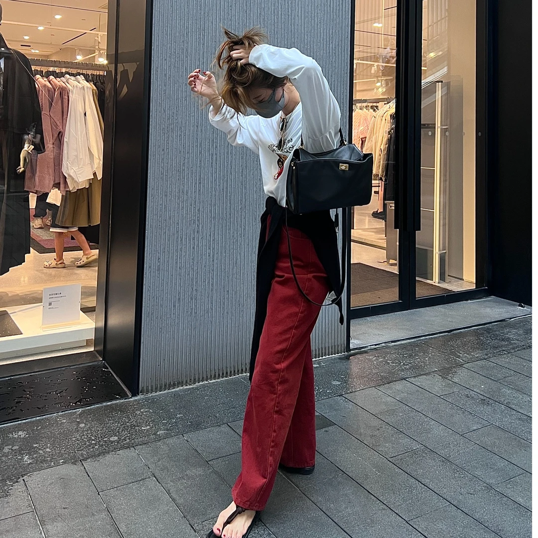 YOON深圳原创【热情】高级感安可拉牛仔裤