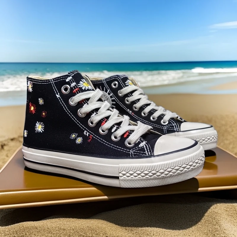 Ou Shi Yuan/欧诗媛秋冬新款女学生休闲百搭高帮帆布鞋8232