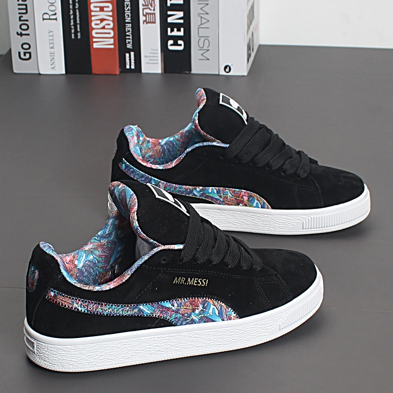 港风复古面包鞋2024秋季新款韩版男士软底休闲鞋百搭学生板鞋