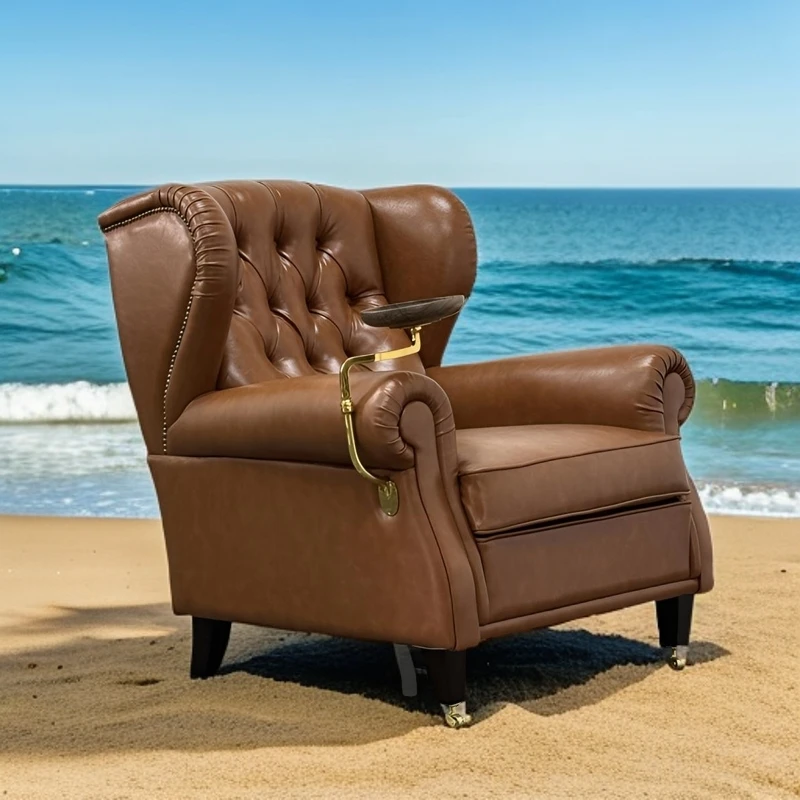 雪茄椅1919教父椅美式真皮单人沙发椅客厅书房酒吧咖啡店会所定制