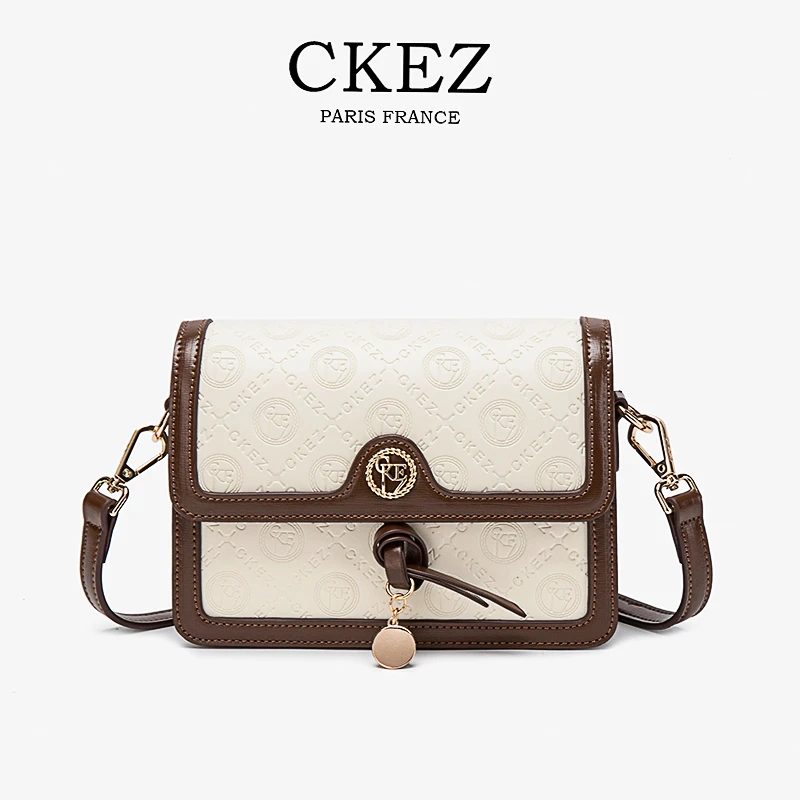 CKEZ/2025春夏新款 百搭时尚小众气质女士单肩斜挎小方包