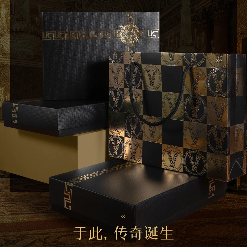 VA官方品牌男士纯棉内裤平角裤时尚潮流印花四角裤头高定礼盒装