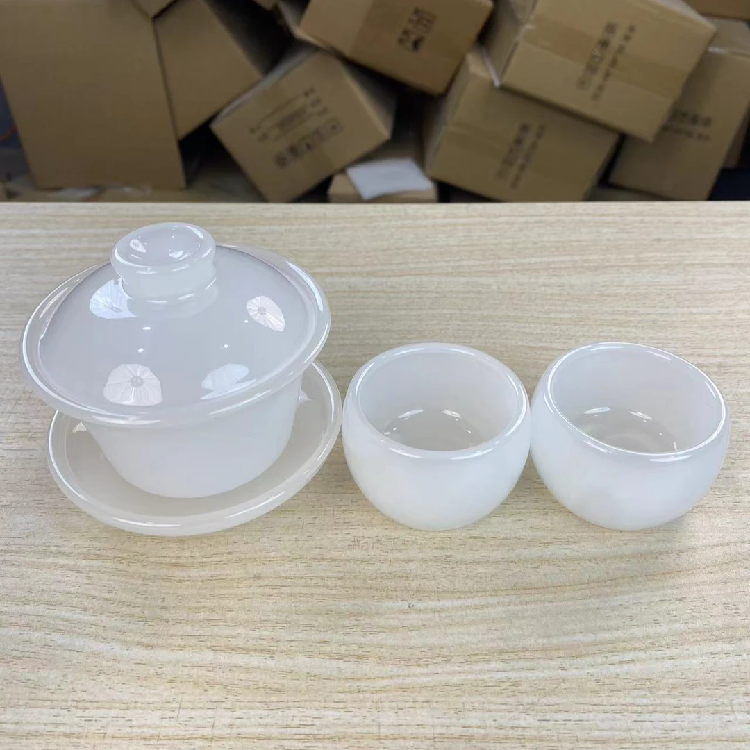 【闪购商品】琉璃三才盖碗茶杯