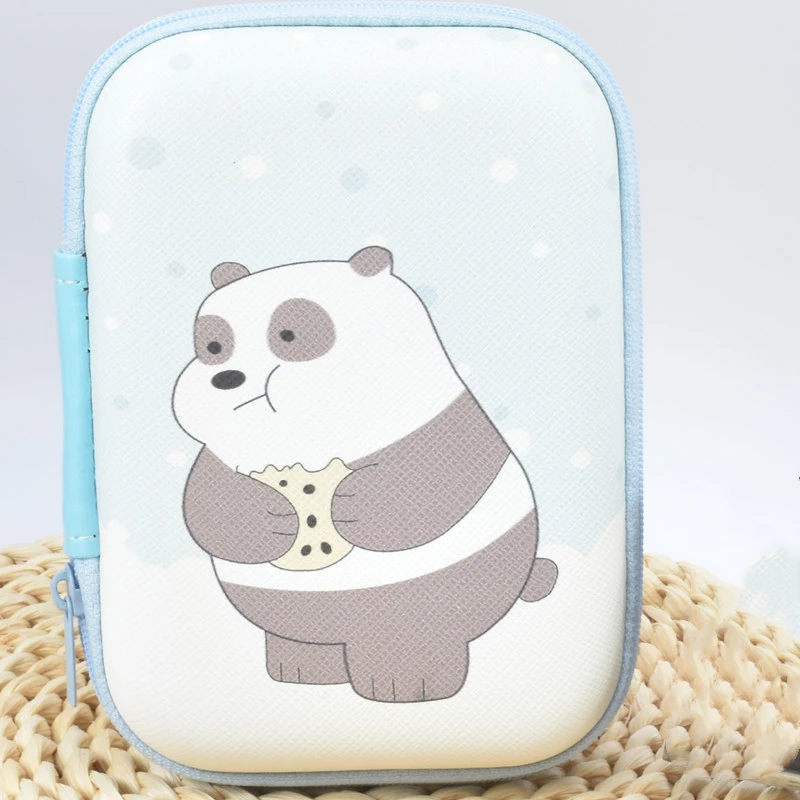 耳机数据线收纳包可爱少女粉充电器u盾零钱收纳盒防摔防丢防震潮