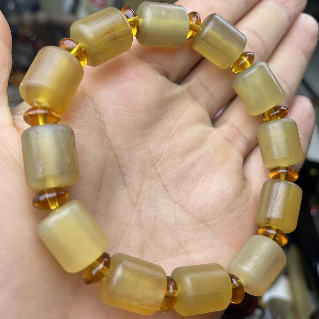 羊角桶珠 尺寸14x11