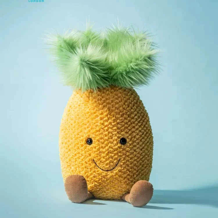 英国Jellycat趣味菠萝可爱水果公仔毛绒玩具宝宝儿童陪伴玩偶礼物