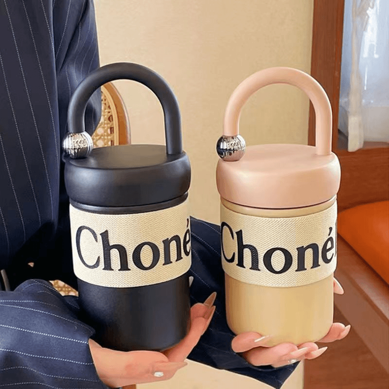 小香风316不锈钢咖啡杯保温杯保冷水杯女生子高颜值随行杯手提