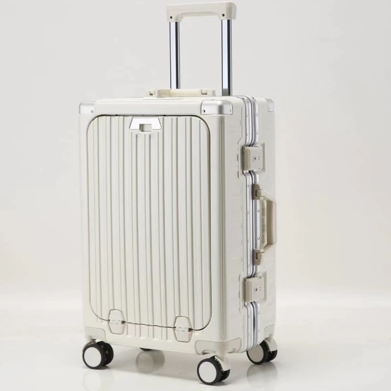 库奇世家多功能拉杆箱新款铝框行李箱万向轮20寸登机箱男女旅行箱