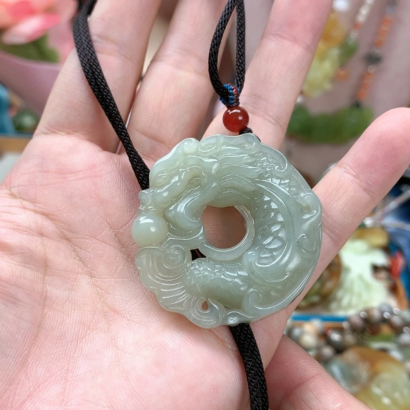 【闪购商品】蛇纹石玉吊坠合金
