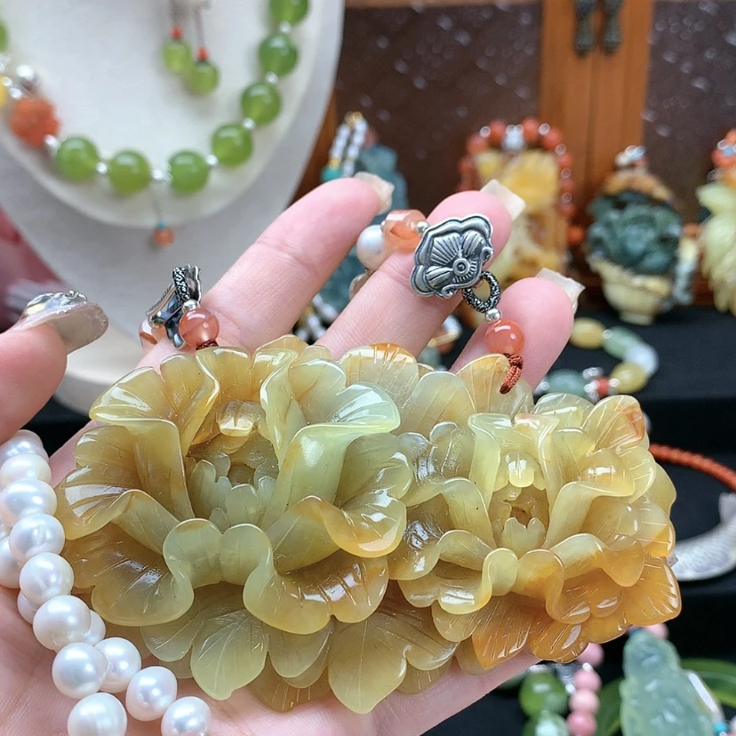 【闪购商品】蛇纹石玉吊坠未镶嵌紫*雨