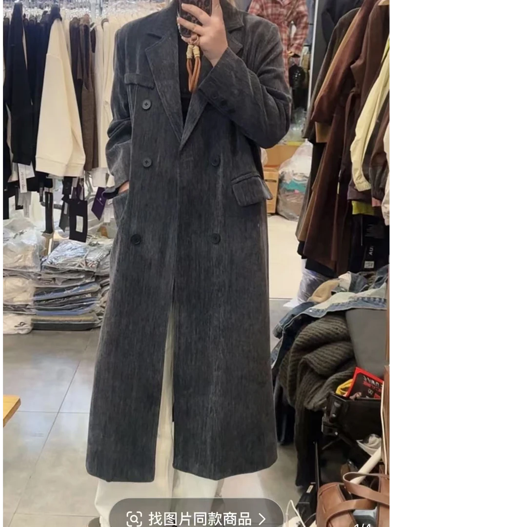 111号2024秋冬新款欧式长款四色外套