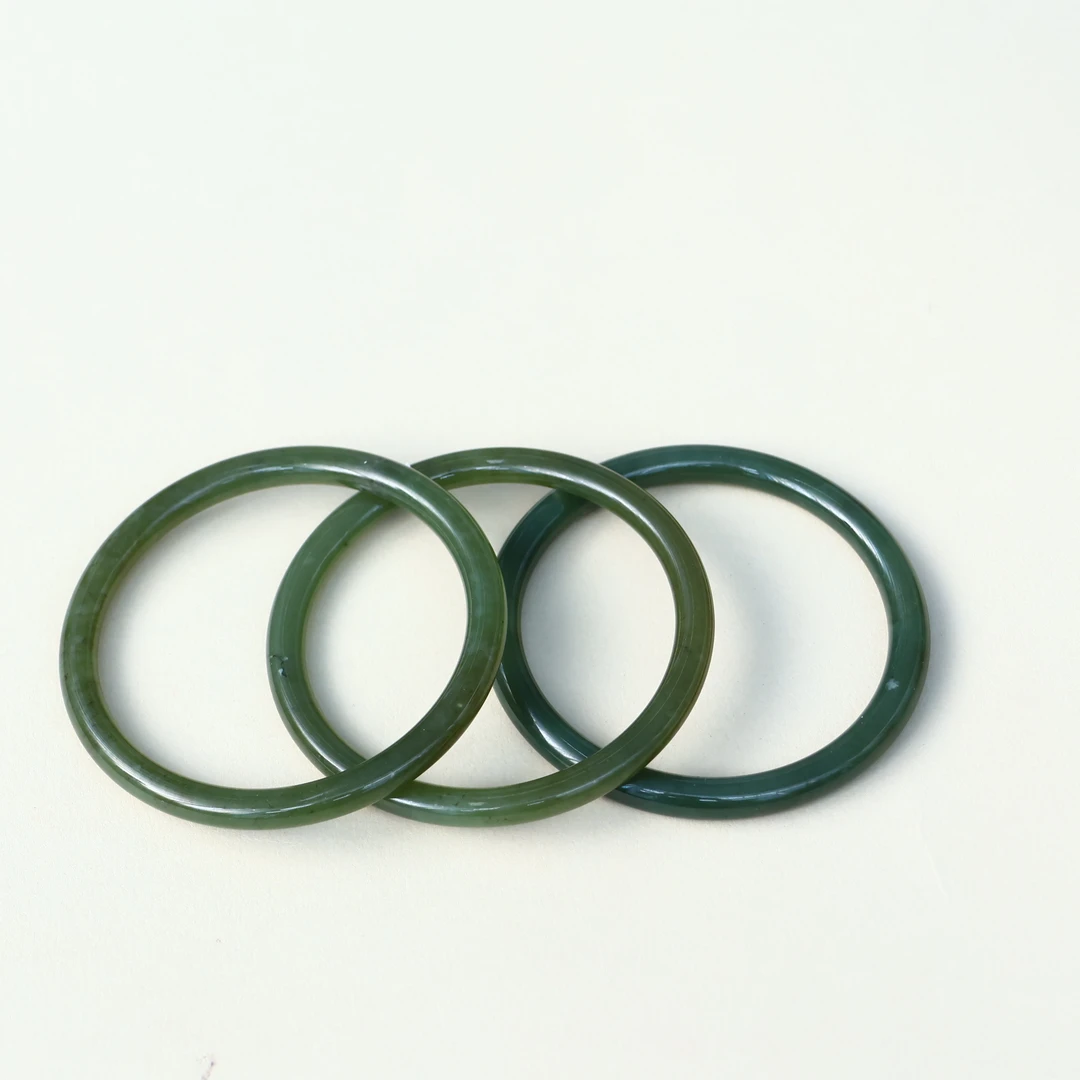 【九零珠宝】和田玉青黄口女款精美叮当镯单个拍一发一多样性发货