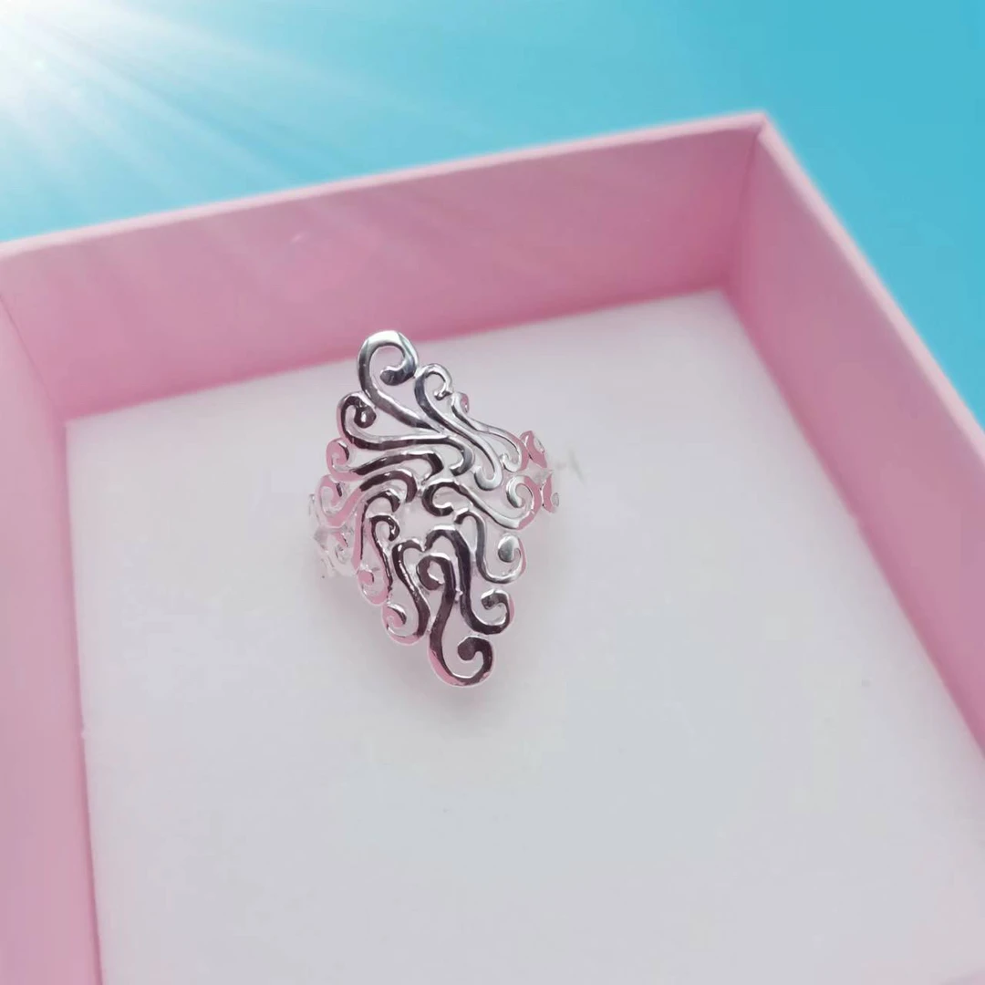 足银戒指 足银时尚个性女士明星戒指