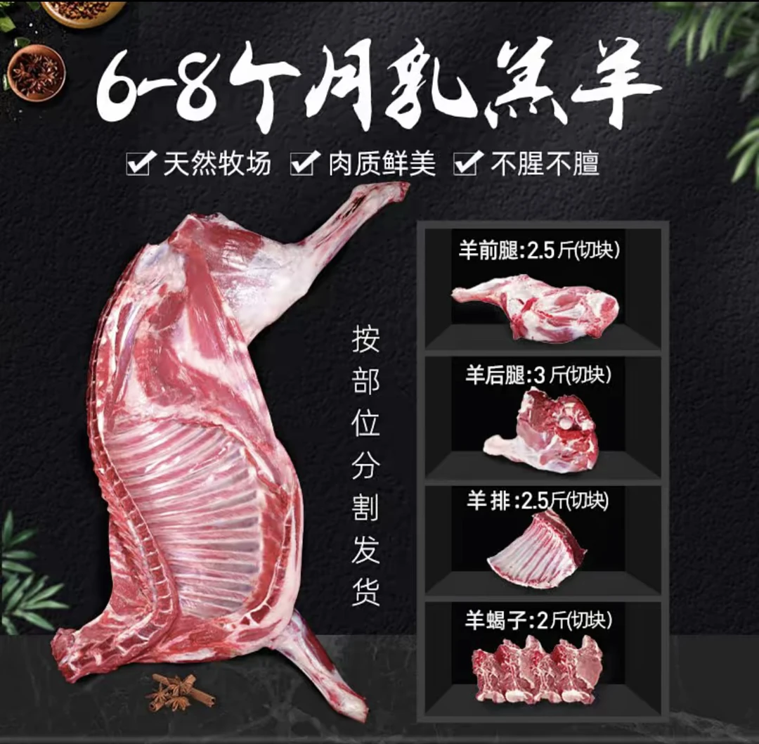青藏高原藏系小尾羊(半只)