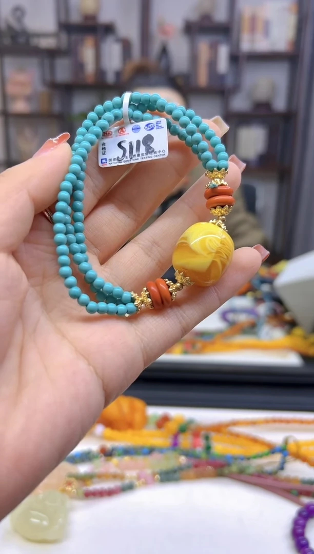 【闪购商品】蜜蜡手链未镶嵌DIY款S118