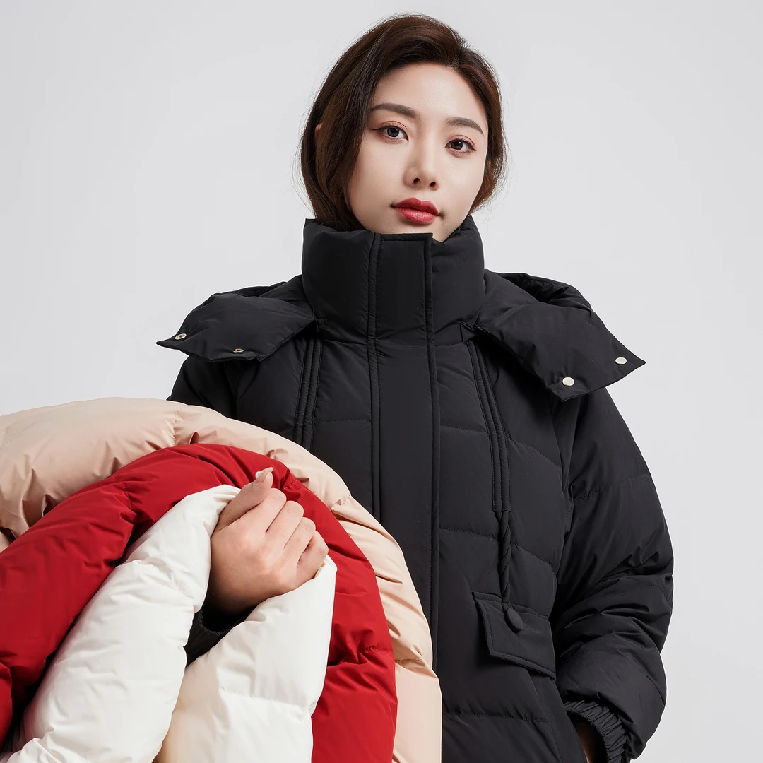 【大被子】长款连帽四色可选加厚羽绒服 3012 XG