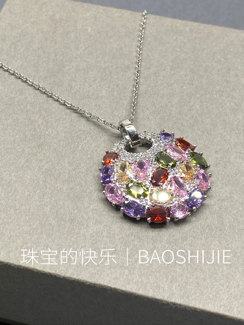 花好月圆多彩项链/e510