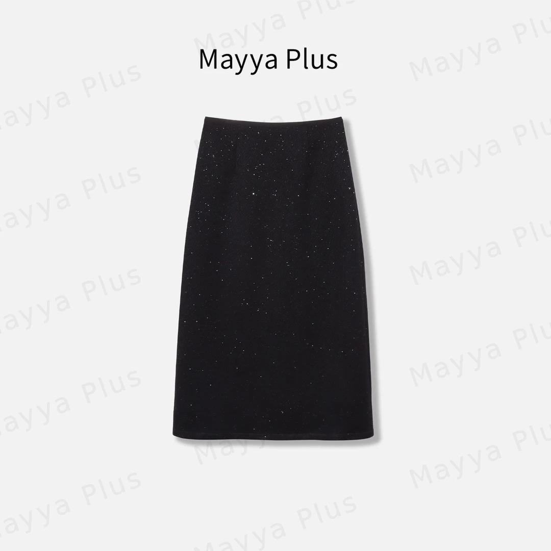 【点点星河】Mayya Plus麦芽定制轻奢气质显瘦百搭梭织裙子32448063