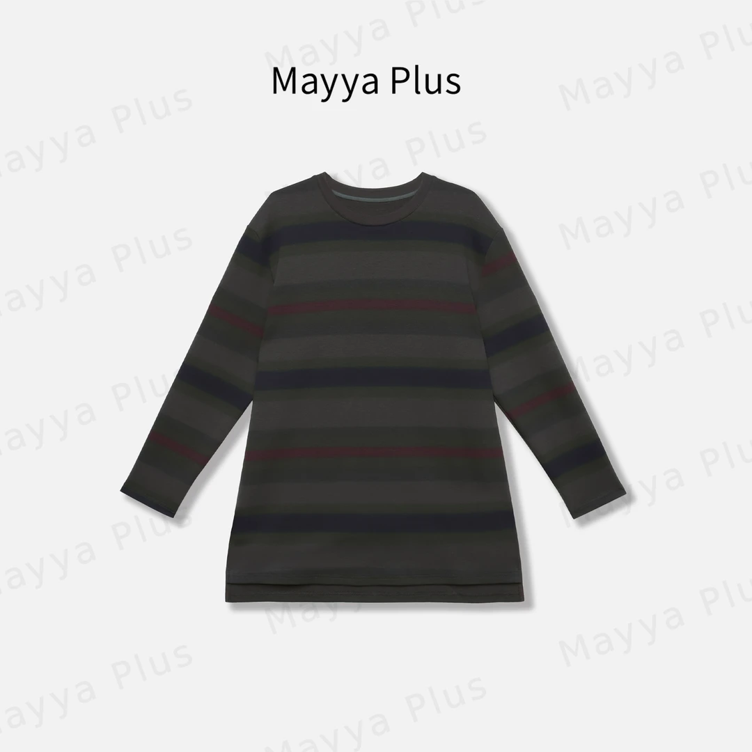 【彩虹T】Mayya Plus麦芽定制轻奢气质显瘦百搭款针织上衣32446537